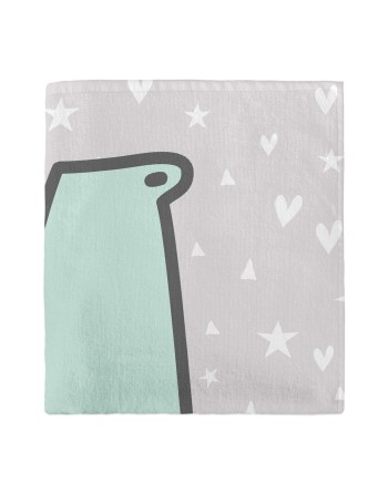 Serviette de toilette HappyFriday Moshi Moshi Best Buddies Multicouleur 70 x 150 cm