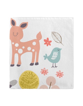 Serviette de toilette HappyFriday Moshi Moshi Woodland Multicouleur 70 x 150 cm