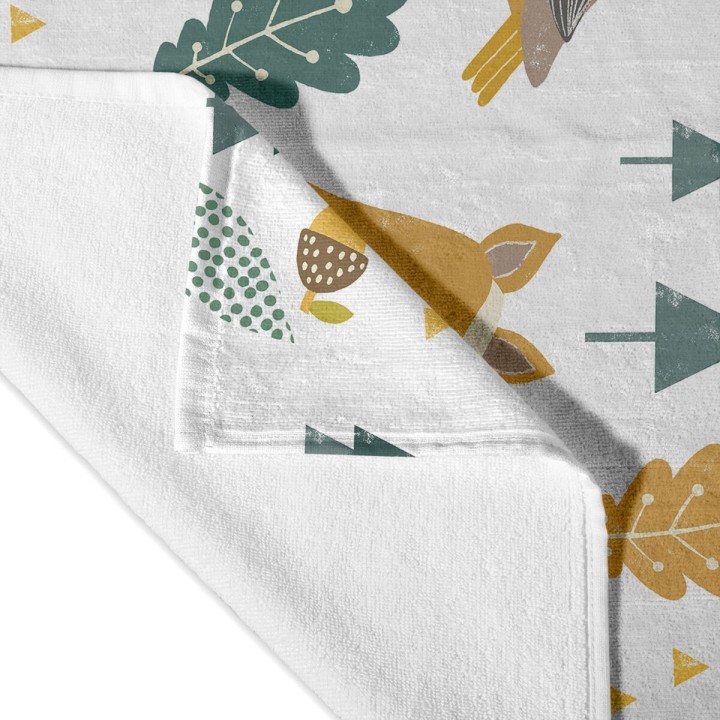 Badetuch HappyFriday Moshi Moshi Harvestwood Bunt 70 x 150 cm
