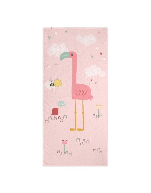 Telo da bagno HappyFriday Moshi Moshi Hola Multicolore 70 x 150 cm