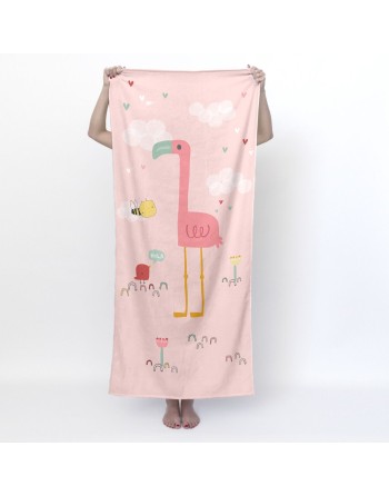 Bath towel HappyFriday Moshi Moshi Hola Multicolour 70 x 150 cm
