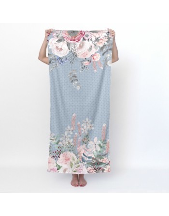 Badetuch HappyFriday Soft Bouquet Bunt 70 x 150 cm