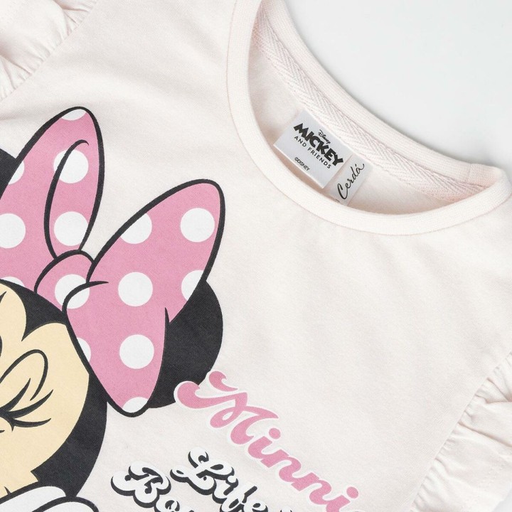 Sæt med tøj Minnie Mouse Lyserød