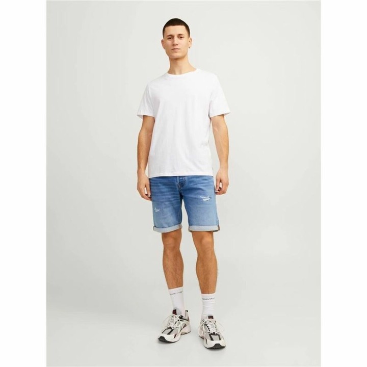Kurze Hose Jack & Jones Rick Con Ge 709 I.k Blau Cowboy
