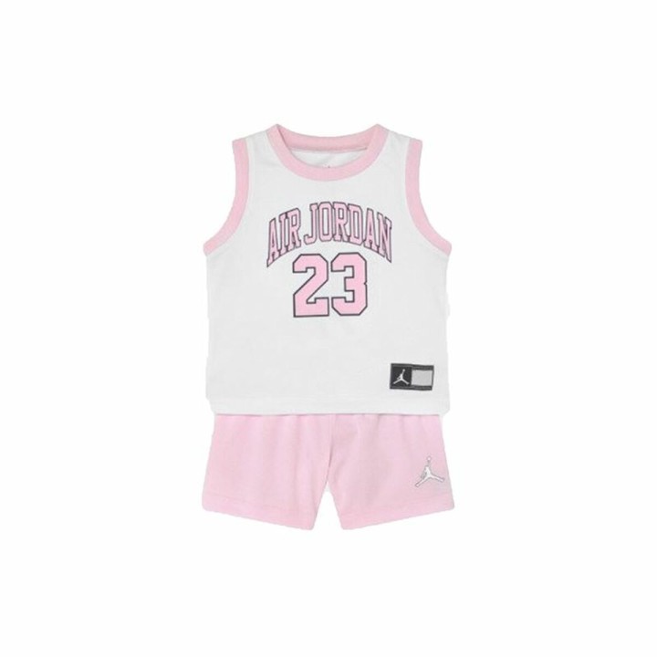 Completo Sportivo per Bambini Nike Air Jordan Cadet Multicolore Rosa