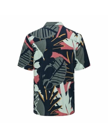 Skjorte Only & Sons Onsbertil Reg Visc Linen Navy Casual Kort slange