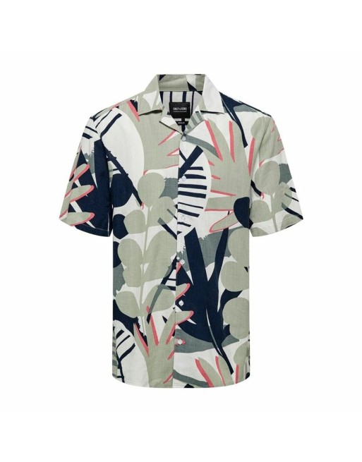Hemd Only & Sons Onsbertil Reg Visc Linen Casual Kurzer Ärmel