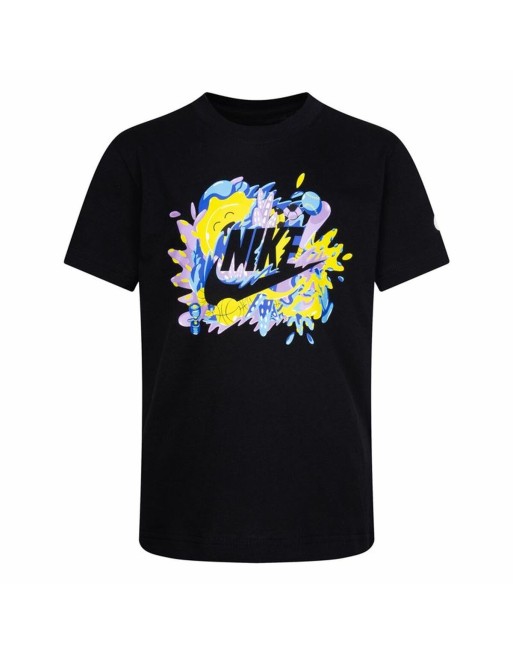 Maglia a Maniche Corte per Bambini Nike Sport Splash  Nero