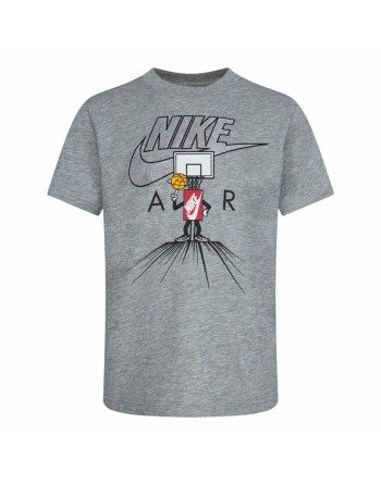 Child's Short Sleeve T-Shirt Nike Icons Of Play Grey