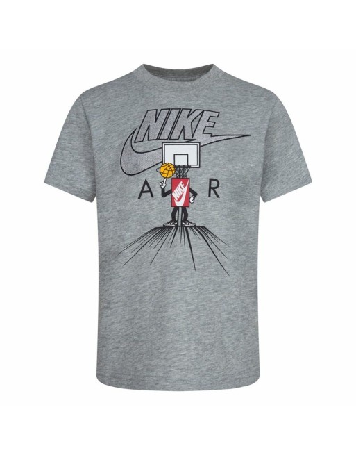 Child's Short Sleeve T-Shirt Nike Icons Of Play Grey