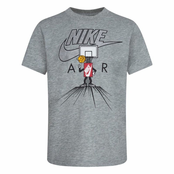 Børne Kortærmet T-shirt Nike Icons Of Play Grå