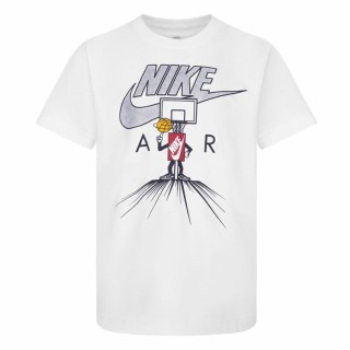 Børne Kortærmet T-shirt Nike Icons Of Play Hvid