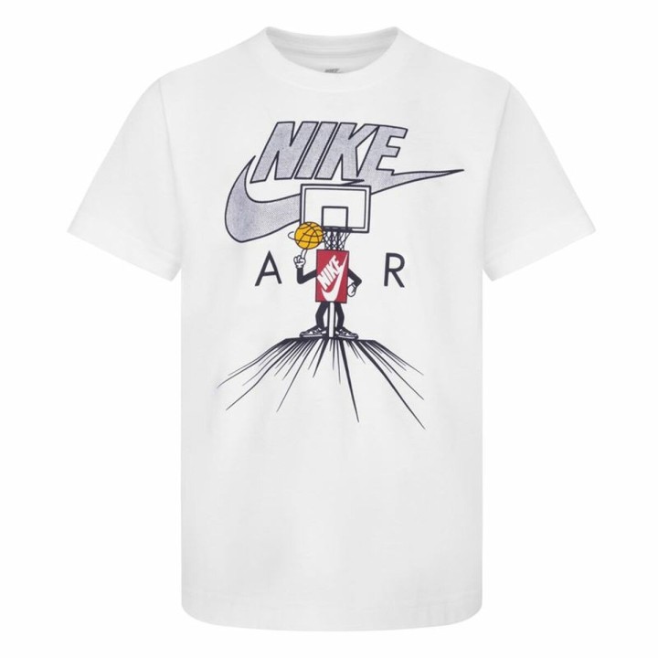 Børne Kortærmet T-shirt Nike Icons Of Play Hvid