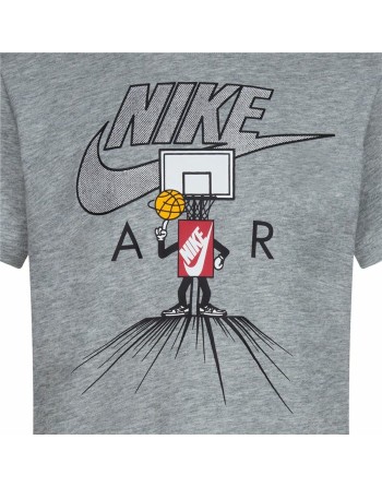 Child's Short Sleeve T-Shirt Nike Icons Of Play Grey