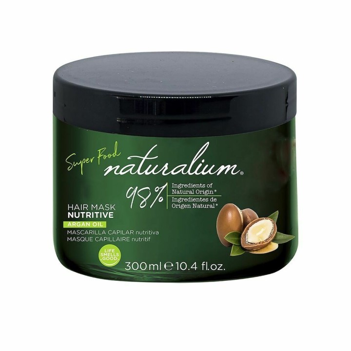 Maschera per Capelli Nutriente Naturalium Super Food Olio d'Argan (300 ml)