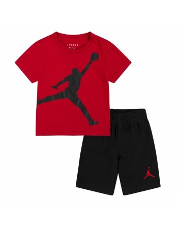 Children's Sports Outfit Nike Black Red Multicolour 2 Pieces
