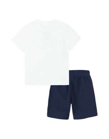 Conjunto Deportivo para Niños Nike Nsw Add Ft Short  Azul Blanco Multicolor 2 Piezas