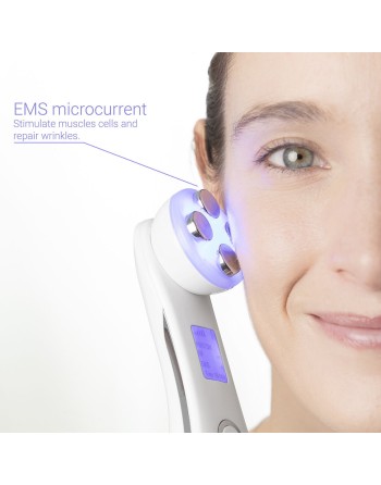 Gesichtsmassagegerät mit Radiofrequenz, Phototherapie und Elektrostimulation Wace InnovaGoods