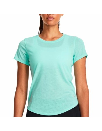 T-shirt à manches courtes femme Under Armour Streaker Ss Aigue marine