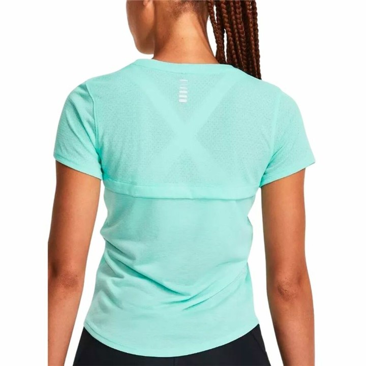 Kortærmet T-shirt til Kvinder Under Armour Streaker Ss Akvamarin