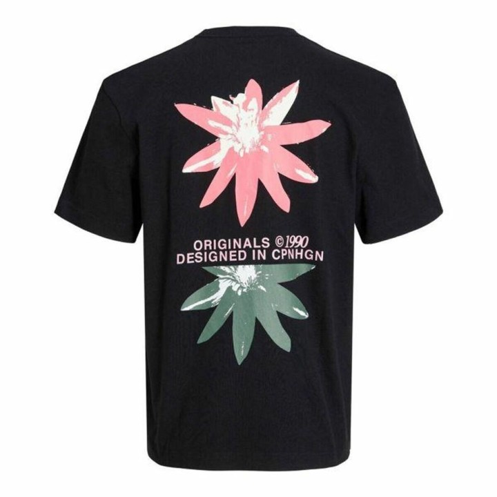 Børne Kortærmet T-shirt Jack & Jones Jortampa Back Tee Ss Sort