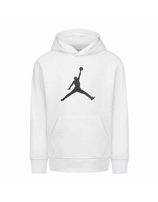 Sudadera con Capucha Niño Nike Jordan Jumpman Logo Blanco