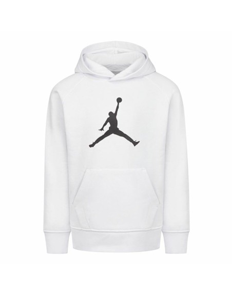 Sudadera con Capucha Niño Nike Jordan Jumpman Logo Blanco