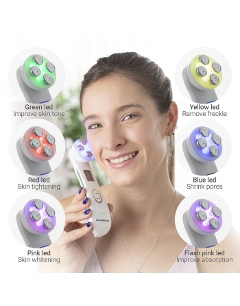 Gesichtsmassagegerät mit Radiofrequenz, Phototherapie und Elektrostimulation Wace InnovaGoods