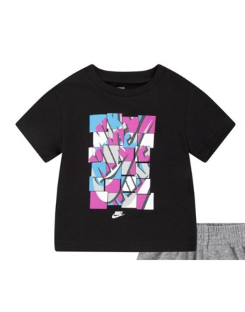 Ensemble de Sport pour Bébé Nike Nsw Add Ft  Noir Gris