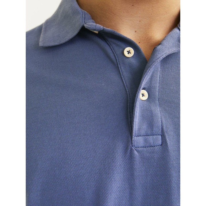 Polo a Maniche Corte Uomo Jack & Jones JPRBLUWILLIAM  12257315 Azzurro