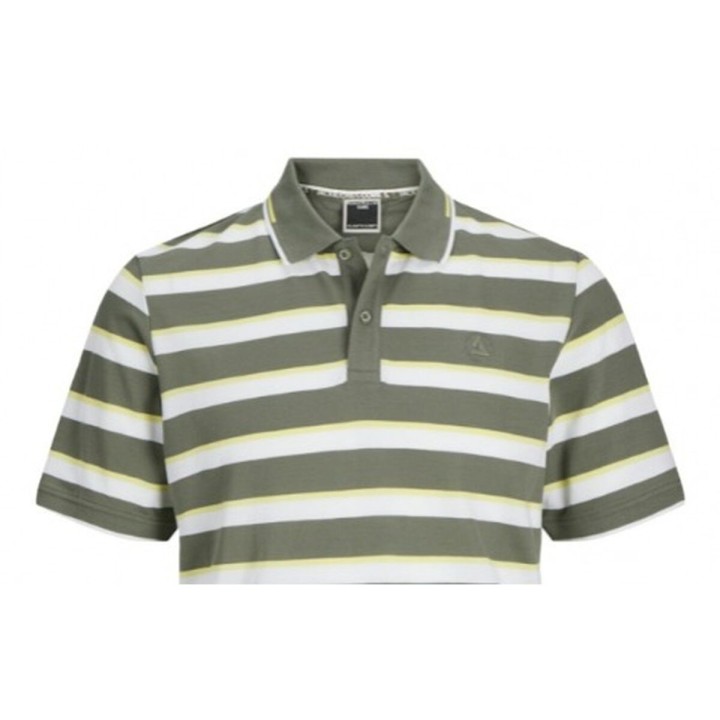 Kortærmet Polotrøje til Mænd Jack & Jones JCOHASS AOP 12254958 Grøn
