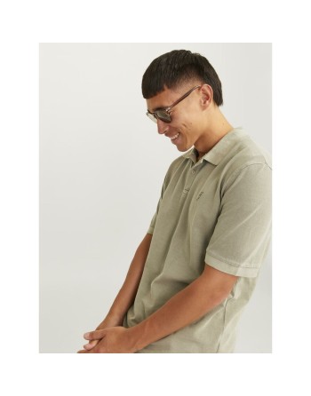 Herren Kurzarm-Poloshirt Jack & Jones JPRBLUWILLIAM  12257315 grün