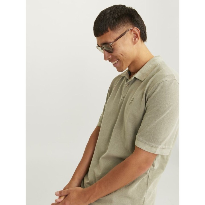 Kortærmet Polotrøje til Mænd Jack & Jones JPRBLUWILLIAM  12257315 Grøn