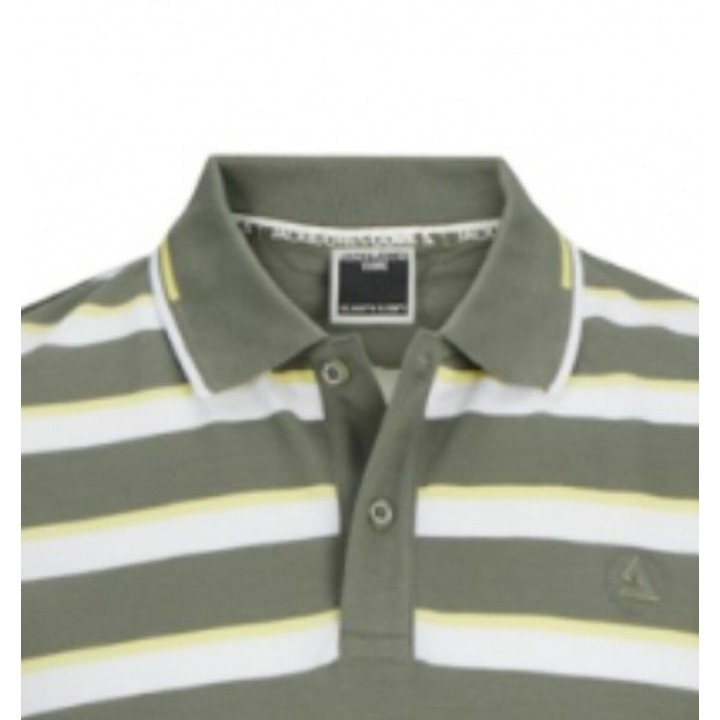 Kortærmet Polotrøje til Mænd Jack & Jones JCOHASS AOP 12254958 Grøn