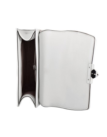 Borsa Donna Michael Kors Serena Bianco 22 x 16 x 9 cm