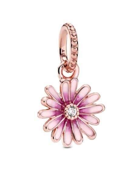 Woman's charm link Pandora PINK DAISY FLOWER
