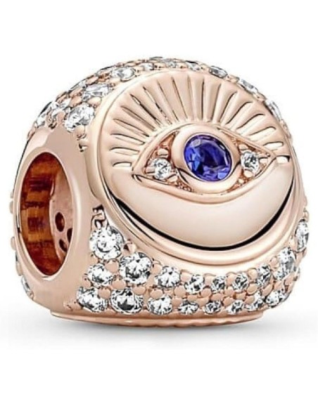 Pendentif Femme Pandora HAMSA. ALL-SEEING EYE & FEATHER THREE-SIDED