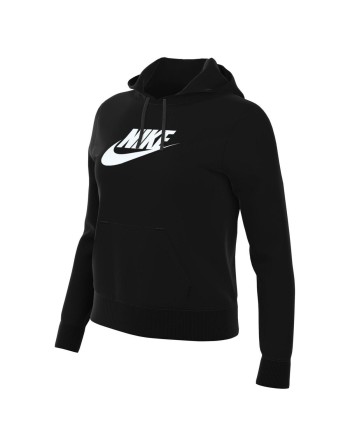 Damen Sweater mit Kapuze Nike FLC GX STD PO HDY DQ5775 010 Schwarz