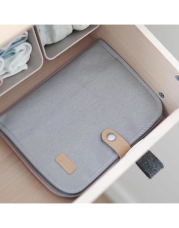 Document Holder Béaba Grey Babies 17,5 x 25,5 x 1 cm