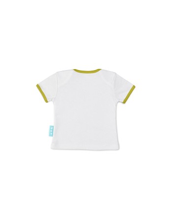 Maglia a Maniche Corte per Bambini HappyFriday Moshi Moshi Pretty Parrots Multicolore 6-9 Mesi
