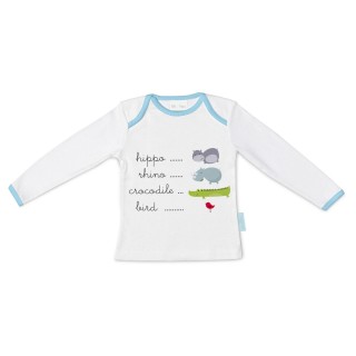 Maglia a Maniche Lunghe per Bambini HappyFriday Mr Fox Hippo Multicolore 18-24 meses