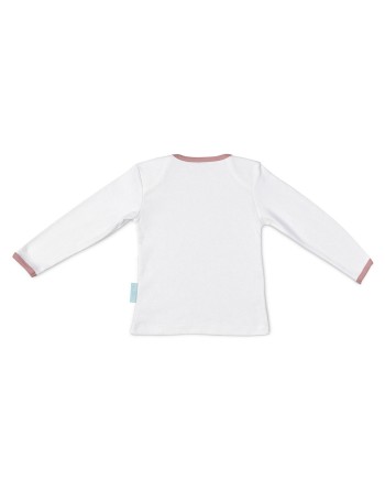 Maglia a Maniche Lunghe per Bambini HappyFriday Mr Fox Little Birds Multicolore 12-18 Mesi