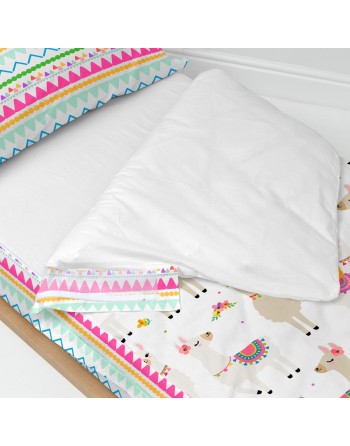 Housse de couette non rembourrée HappyFriday Moshi Moshi Cute Llamas Multicouleur 90 x 200 cm