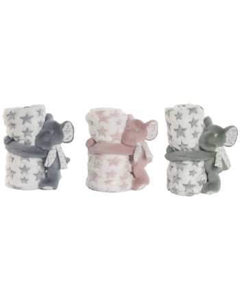 Coffret Bébé Home ESPRIT Bleu Vert Rose Polyester (3 Unités)