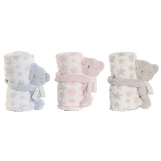 Set Regalo per Neonati Home ESPRIT Azzurro Beige Rosa Poliestere (3 Unità)