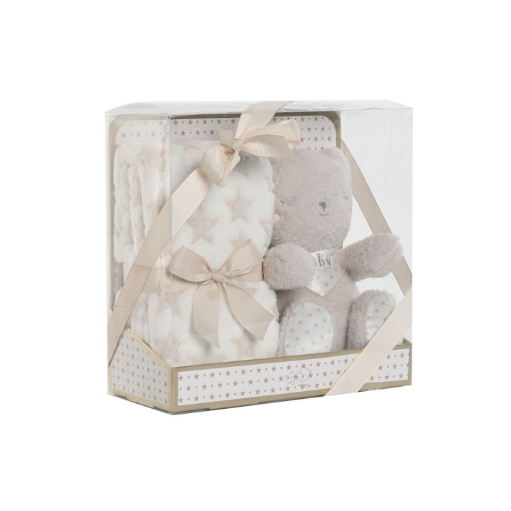 Gavesæt til baby Home ESPRIT Blå Beige Pink Polyester (3 enheder)