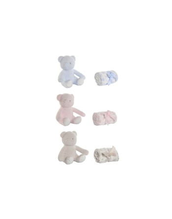 Gavesæt til baby Home ESPRIT Blå Beige Pink Polyester (3 enheder)