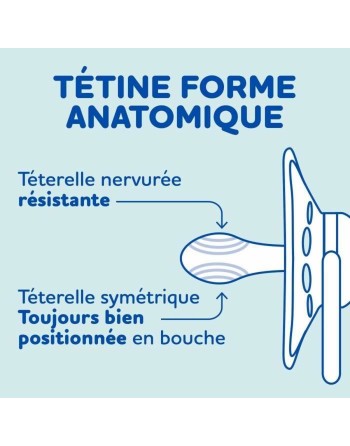 Schnuller Dodie + 18 Monate Blau (6 Stücke)