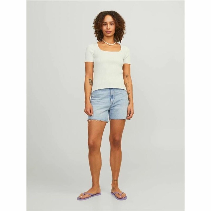 Kortærmet T-shirt til Kvinder Jxsky Ss Jack & Jones Cloud Dancer Varm hvid