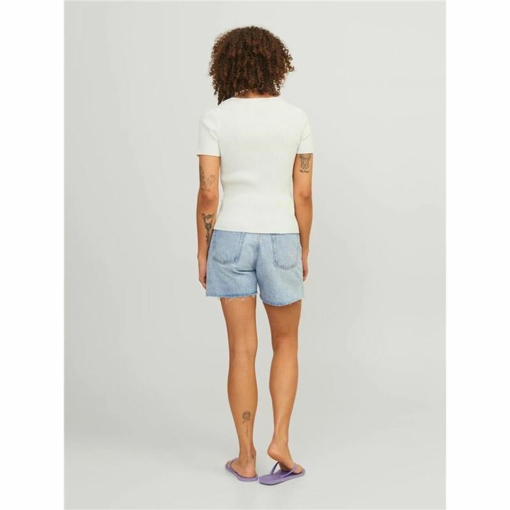 Maglia a Maniche Corte Donna Jxsky Ss Jack & Jones Cloud Dancer Bianco Caldo